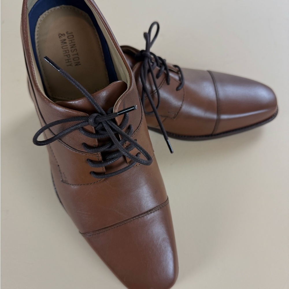 Johnston & Murphy Brown Leather Oxfords / Derbys Size 10 M NWOB